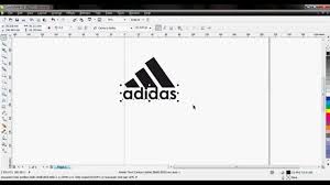 cara membuat logo adidas dengan coreldraw